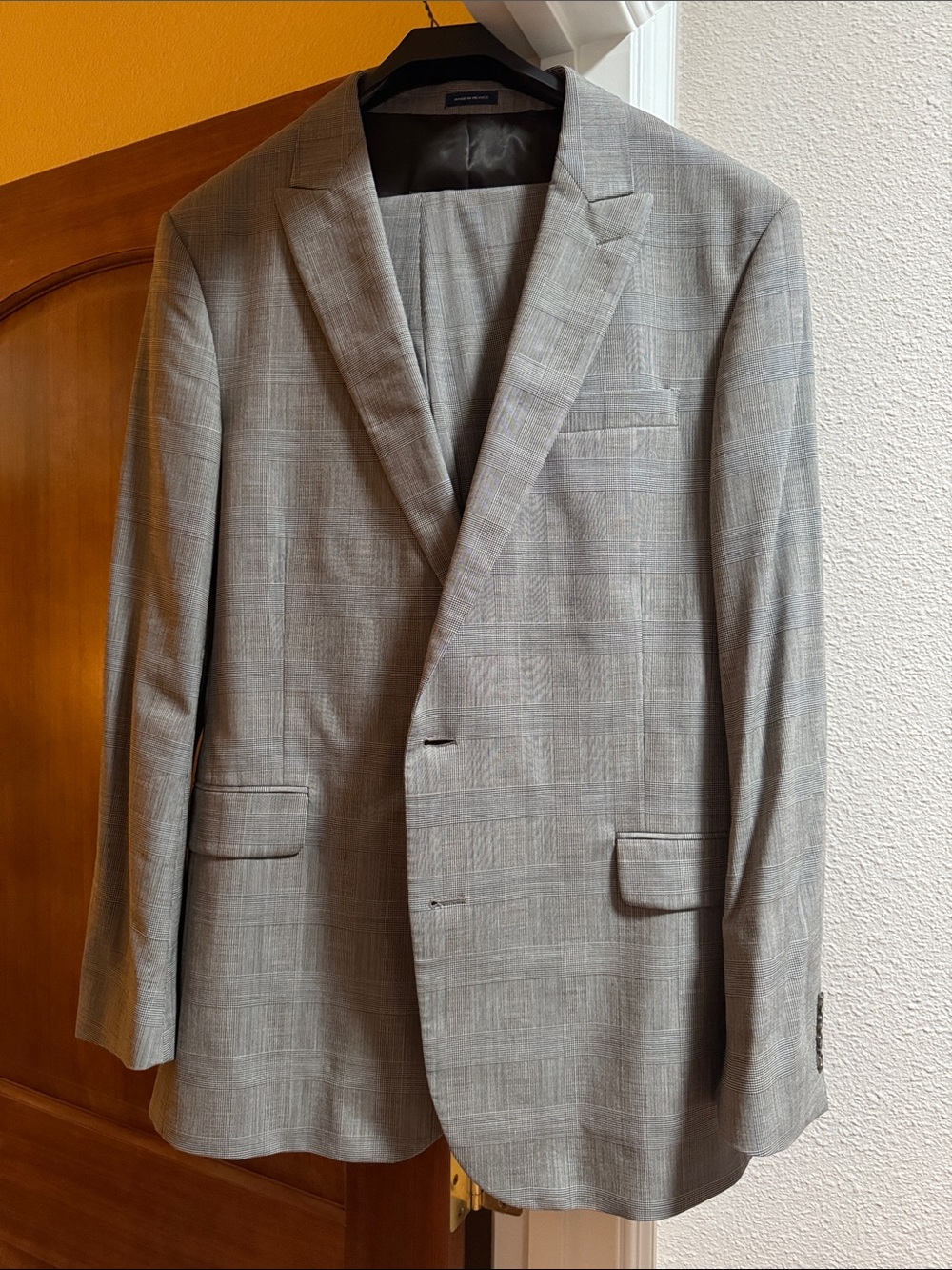 Stafford Gray Plaid Men's Suit Jacket and Pants